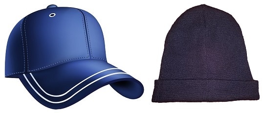 peaked cap or beanie - running in winter