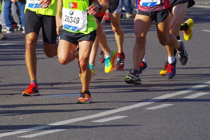 Marathon runners shoes